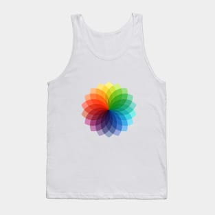 Abstract colorful flower design Tank Top